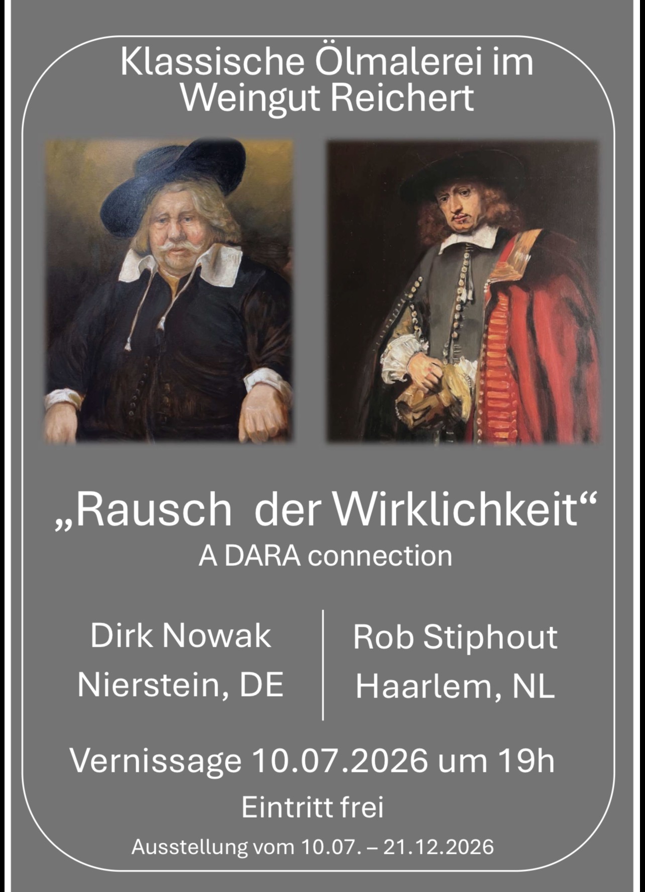 Rausch der Wirklichkeit exhibition poster